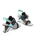 Color Block Lace-Up Sandals